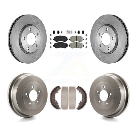 Front Rear Disc Brake Rotor Semi-Metallic Pad & Drum Kit For Dodge Grand Caravan Chrysler K8A-105243