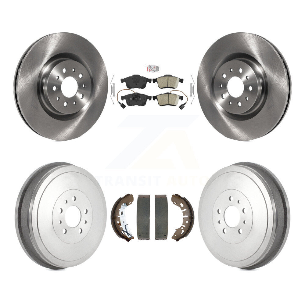 Front Rear Disc Brake Rotors Ceramic Pads And Drum Kit For 2015-2021 Ram ProMaster City K8A-105246