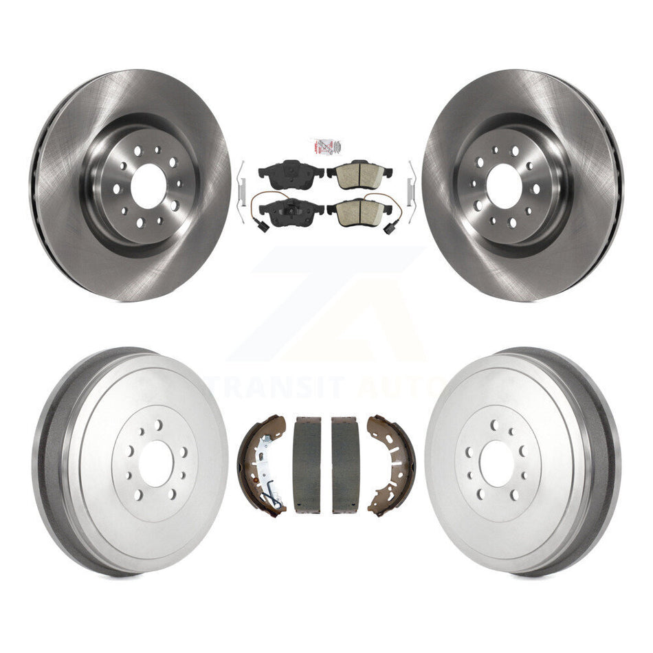 Front Rear Disc Brake Rotors Ceramic Pads And Drum Kit For 2015-2021 Ram ProMaster City K8A-105246
