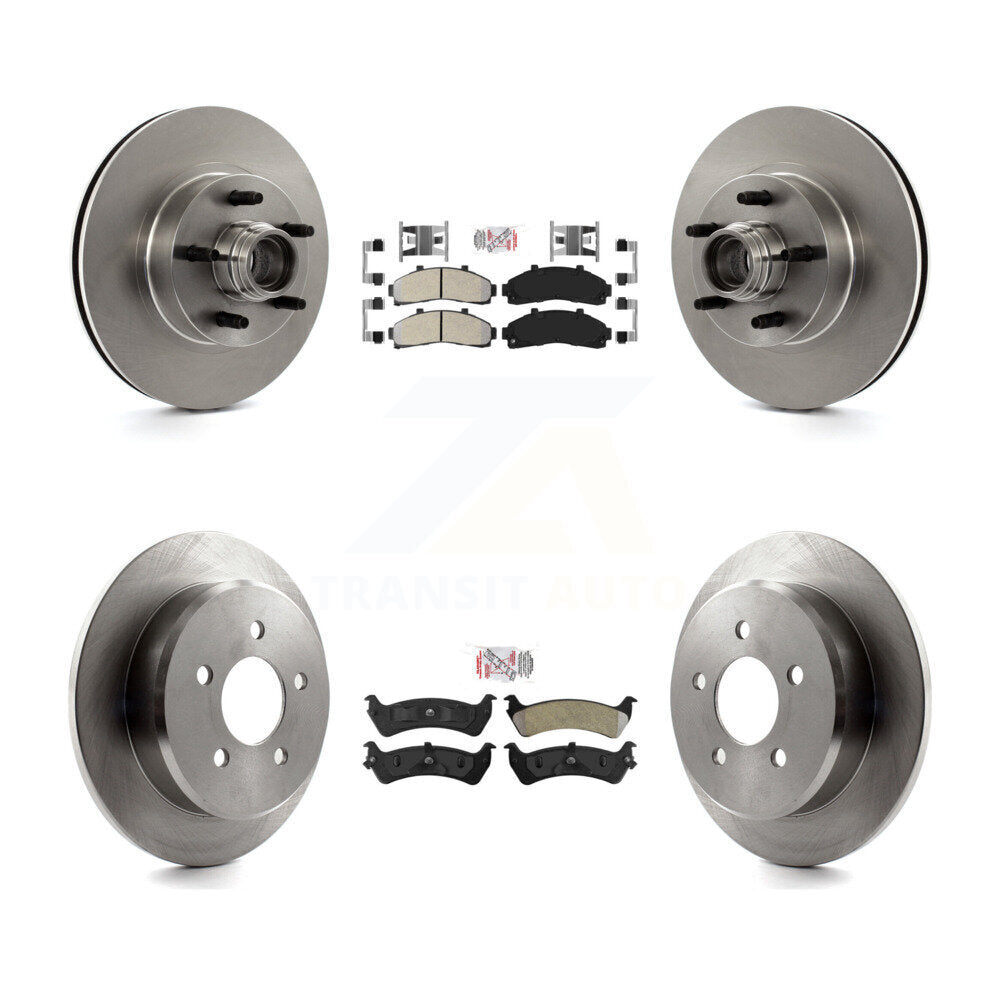 Front Rear Semi-Metallic Pad Brake Rotor Kit For Ford Ranger Explorer Mercury Mountaineer K8A-105330