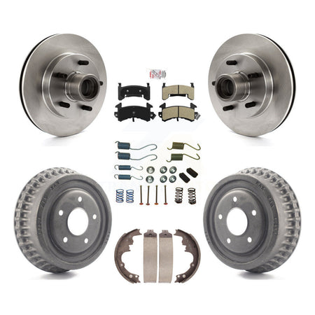Front Rear Brake Rotors Semi-Metallic Pad Drum Kit (7Pc) For GMC Sonoma Chevrolet S10 S15 K8A-105355