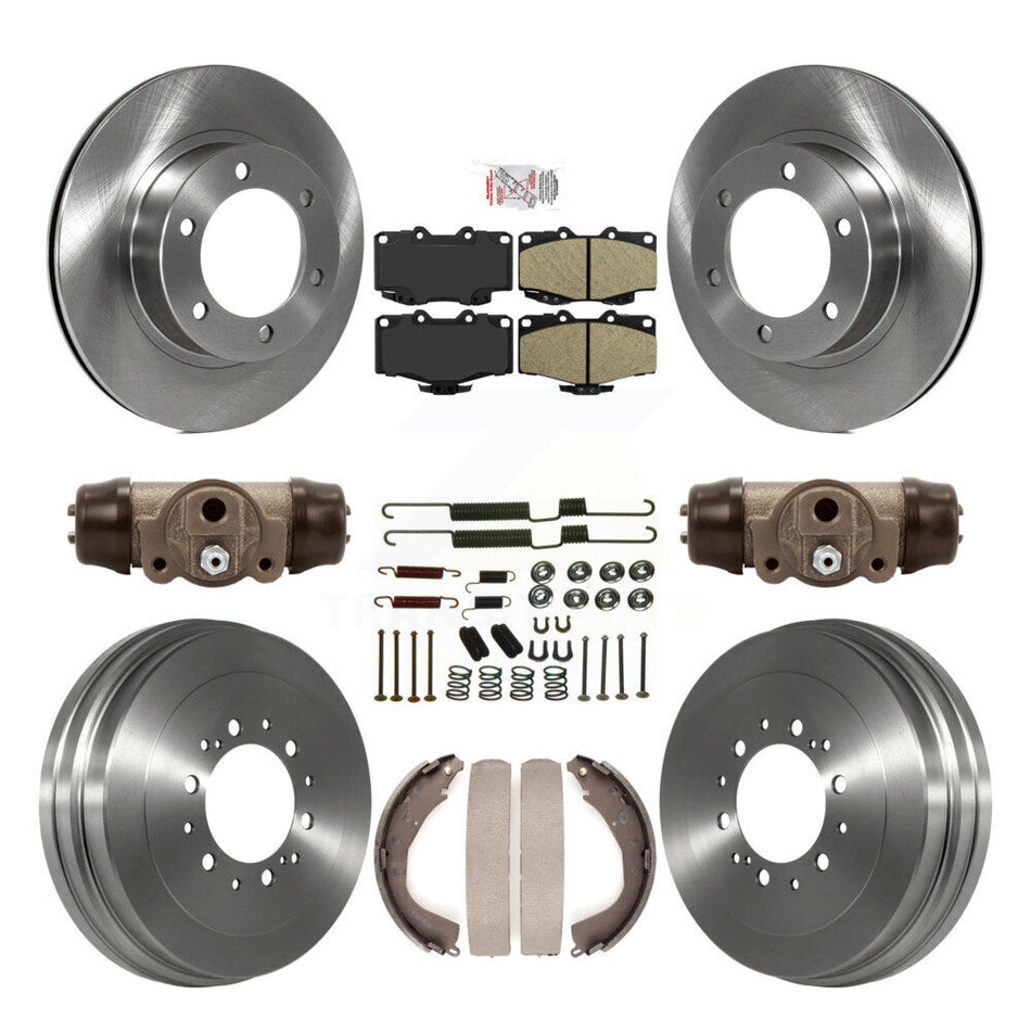 Front Rear Brake Rotor Ceramic Pad And Drum Kit (9Pc) For 2002 Toyota 4Runner Limited/SR5 K8A-105732