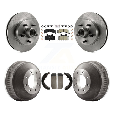Front Rear Disc Brake Rotor Semi-Metallic Pad & Drum Kit For C1500 Suburban Chevrolet GMC K8A-105738