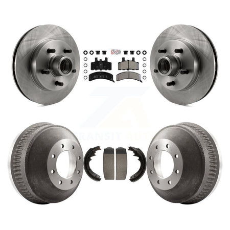 Front Rear Disc Brake Rotor Semi-Metallic Pad & Drum Kit For C1500 Suburban Chevrolet GMC K8A-105739
