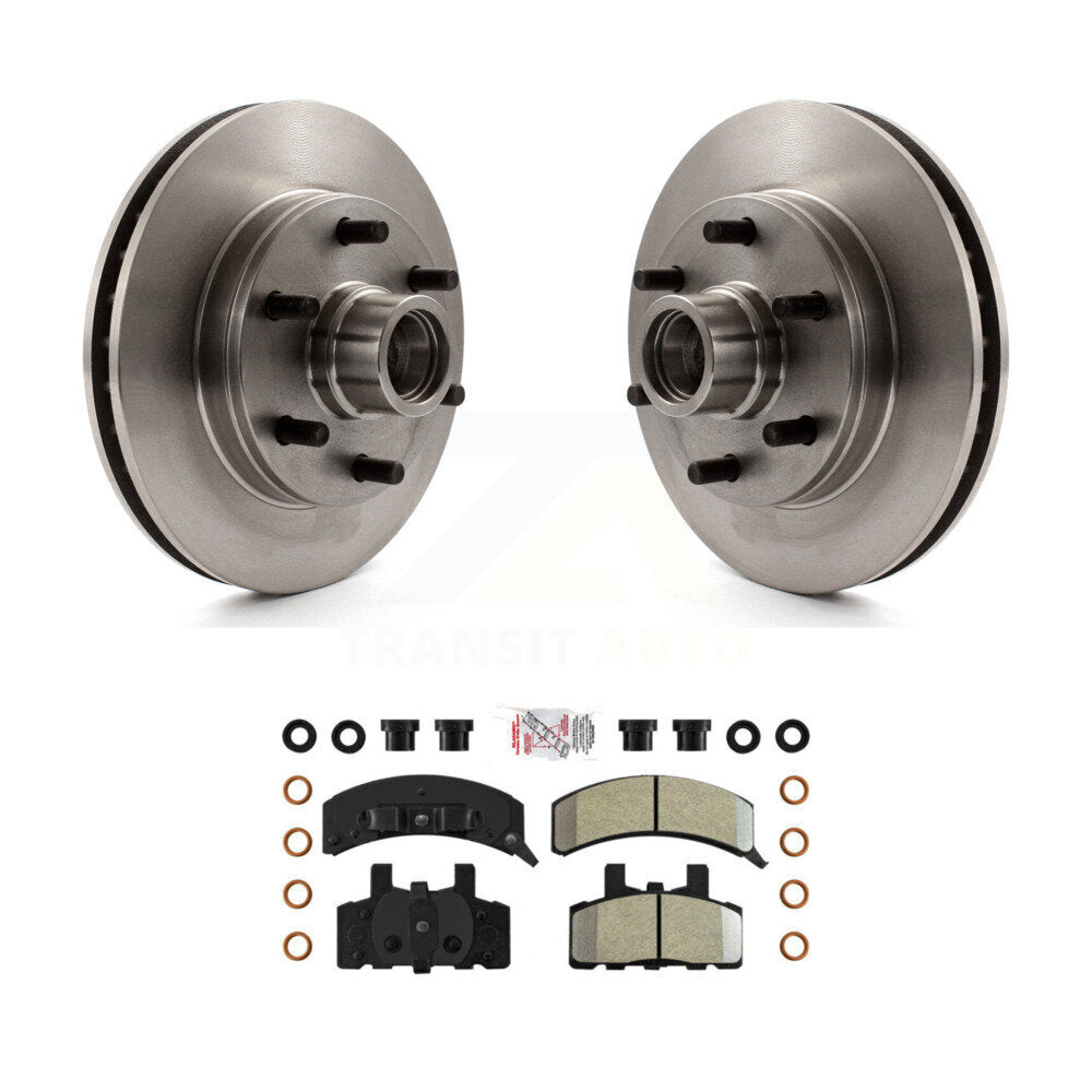 Front Disc Brake Rotors Semi-Metallic Pad Kit For C2500 Chevrolet GMC Express 2500 Savana K8A-105774