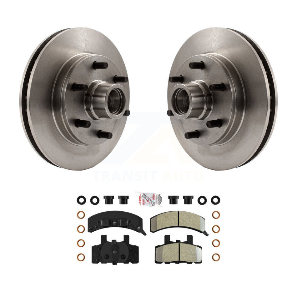 Front Disc Brake Rotors Semi-Metallic Pad Kit For C2500 Chevrolet GMC Express 2500 Savana K8A-105774
