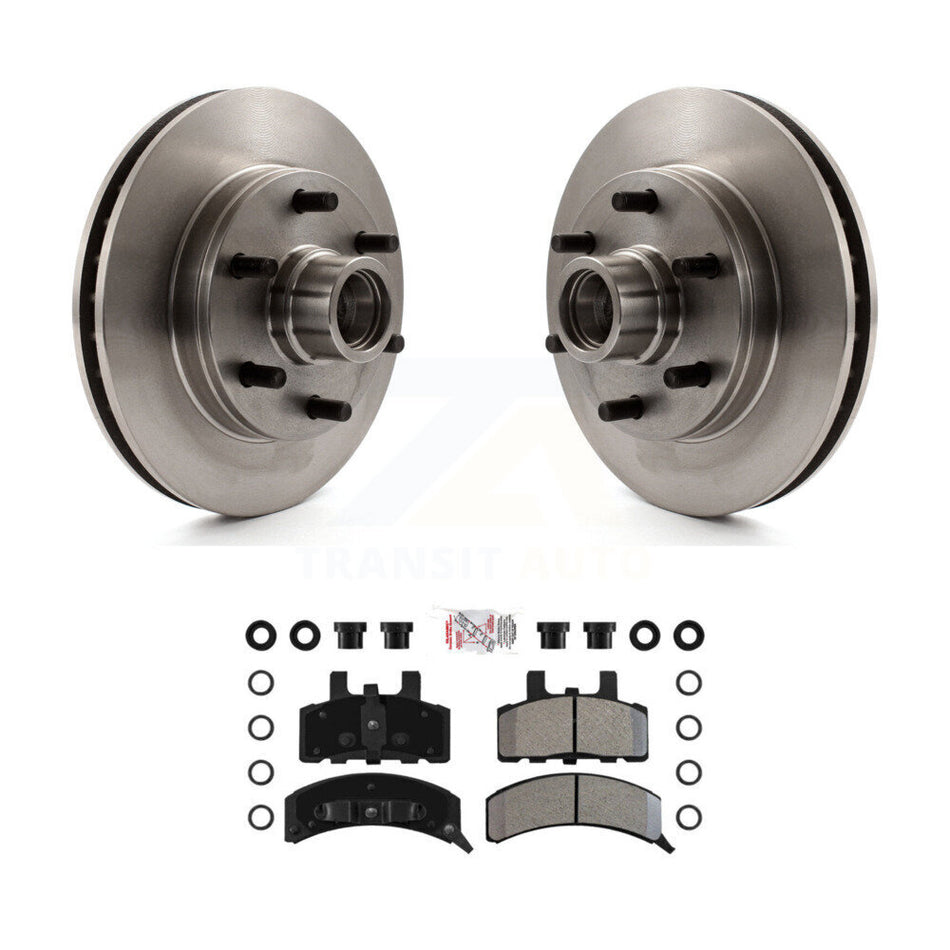 Front Disc Brake Rotors Semi-Metallic Pad Kit For C2500 Chevrolet GMC Express 2500 Savana K8A-105775