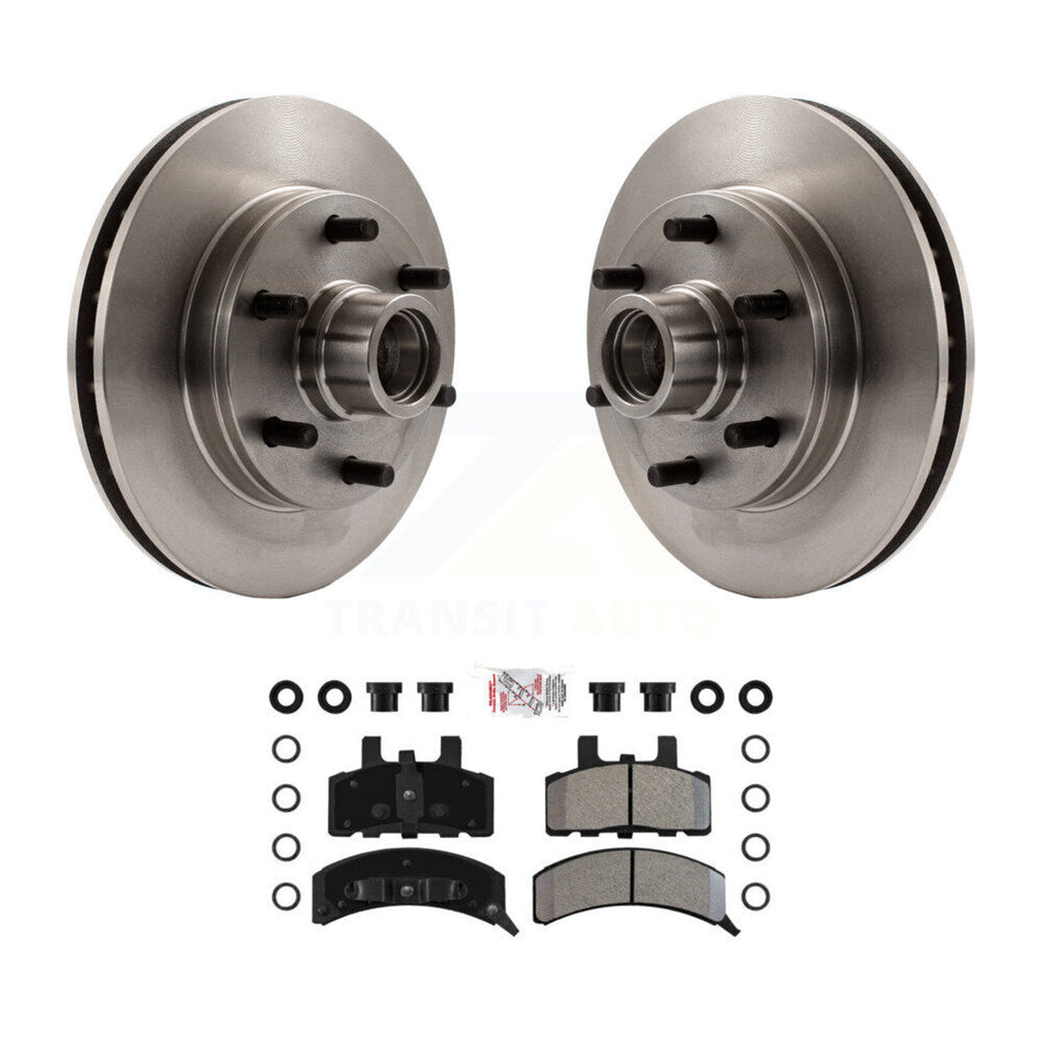 Front Disc Brake Rotors Semi-Metallic Pad Kit For C2500 Chevrolet GMC Express 2500 Savana K8A-105775