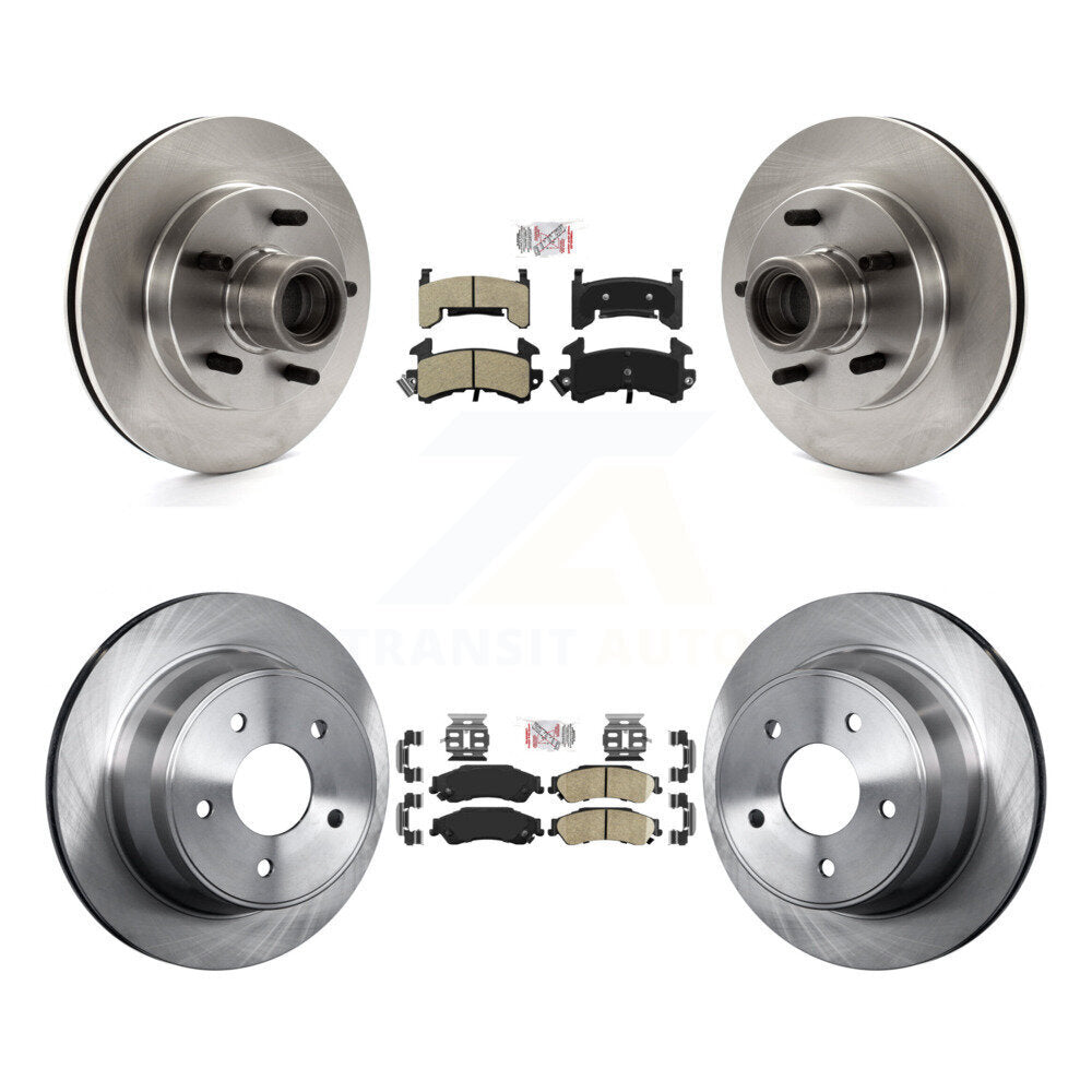 Front Semi-Metallic Rear Ceramic Pad & Brake Rotor Kit For Chevrolet S10 GMC Blazer Jimmy K8A-105922
