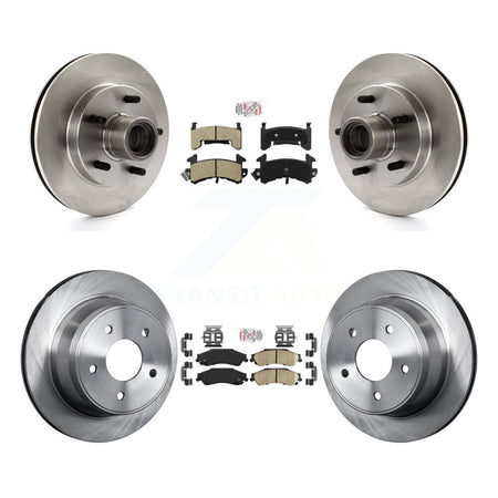 Front Semi-Metallic Rear Ceramic Pad & Brake Rotor Kit For Chevrolet S10 GMC Blazer Jimmy K8A-105922