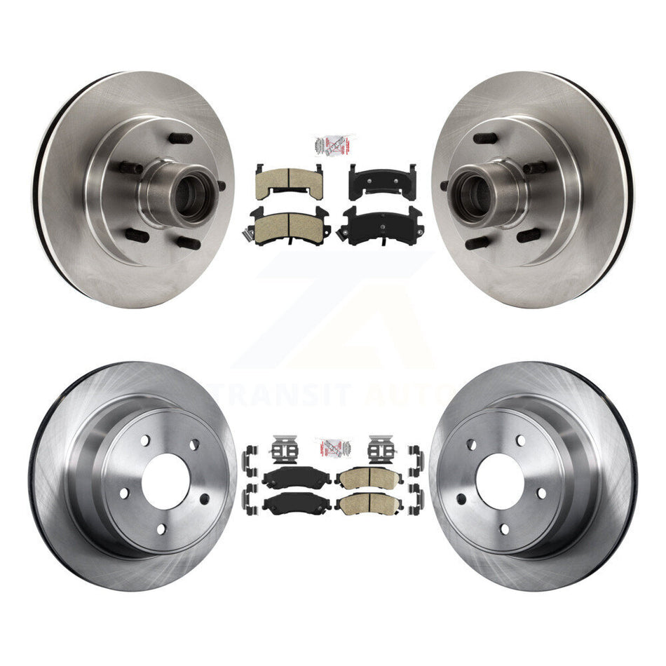 Front Semi-Metallic Rear Ceramic Pad & Brake Rotor Kit For Chevrolet S10 GMC Blazer Jimmy K8A-105922