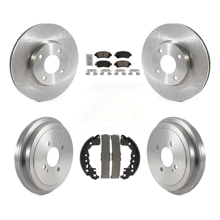 Front Rear Disc Brake Rotors Ceramic Pads And Drum Kit For Nissan Kicks Versa K8A-105927