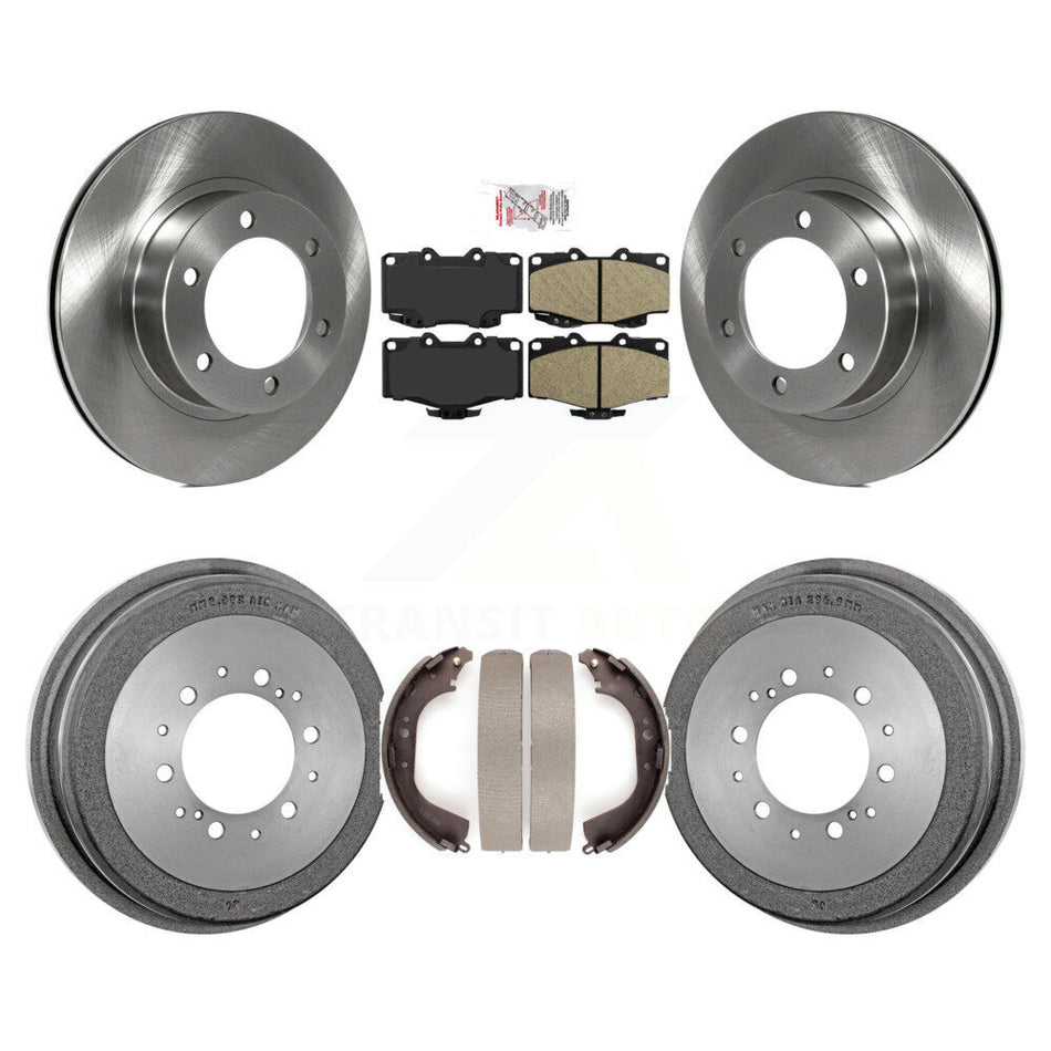Front Rear Disc Brake Rotors Ceramic Pads And Drum Kit For Toyota 4Runner K8A-105930