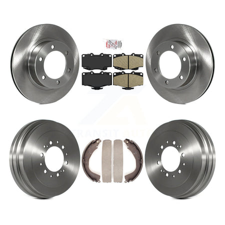 Front Rear Brake Rotor Ceramic Pad Drum Kit For 02 Toyota 4Runner With 16" Factory Wheels K8A-105931