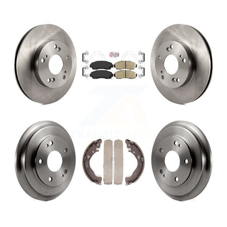 Front Rear Brake Rotor Ceramic Pad & Drum Kit For Honda Civic LX with Manual transmission K8A-105940
