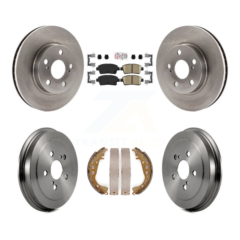 Front Rear Disc Brake Rotors Ceramic Pads And Drum Kit For 2000 Toyota Celica GT K8A-105948