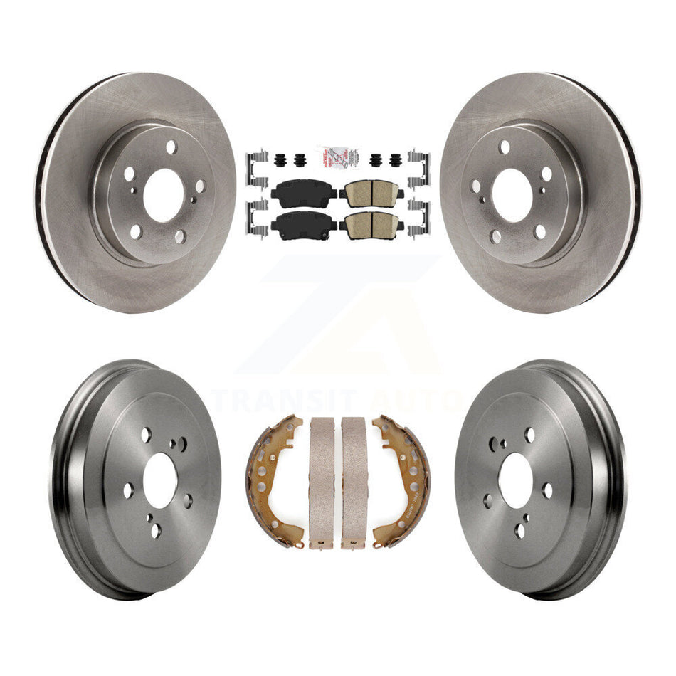 Front Rear Disc Brake Rotors Ceramic Pads And Drum Kit For 2000 Toyota Celica GT K8A-105948