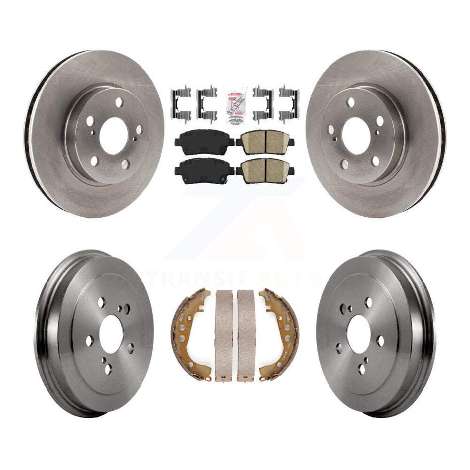 Front Rear Disc Brake Rotors Ceramic Pads And Drum Kit For 2000 Toyota Celica GT K8A-105949
