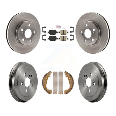 Front Rear Disc Brake Rotors Ceramic Pads And Drum Kit For 2001 Toyota Celica GT K8A-105950