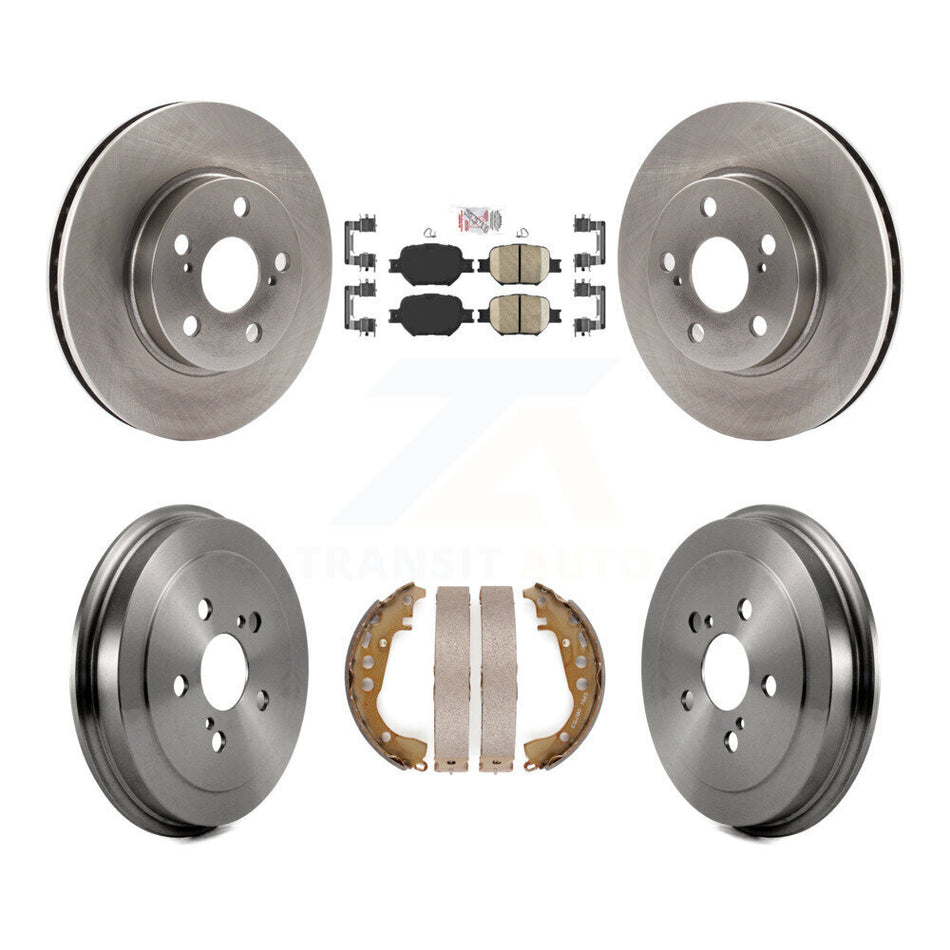Front Rear Disc Brake Rotors Ceramic Pads And Drum Kit For 2001 Toyota Celica GT K8A-105950