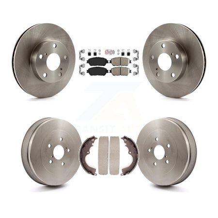 Front Rear Disc Brake Rotors Ceramic Pad And Drum Kit For Toyota Tacoma With 5 Lug Wheels K8A-105953