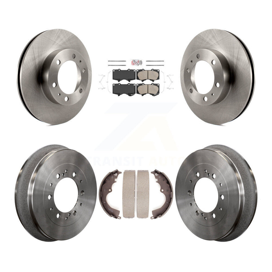 Front Rear Disc Brake Rotors Ceramic Pads And Drum Kit For Toyota Tacoma K8A-105955