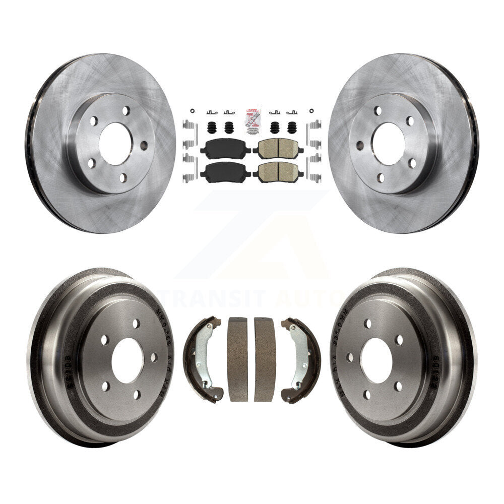 Front Rear Disc Brake Rotors Ceramic Pads And Drum Kit For Pontiac G5 Chevrolet Cobalt K8A-105962