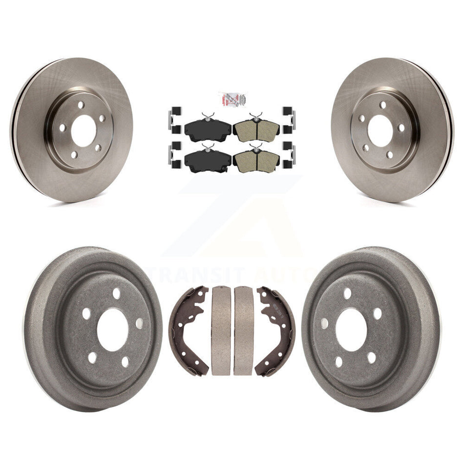 Front Rear Disc Brake Rotors Semi-Metallic Pads And Drum Kit For 2003 Dodge Neon SRT-4 K8A-105966