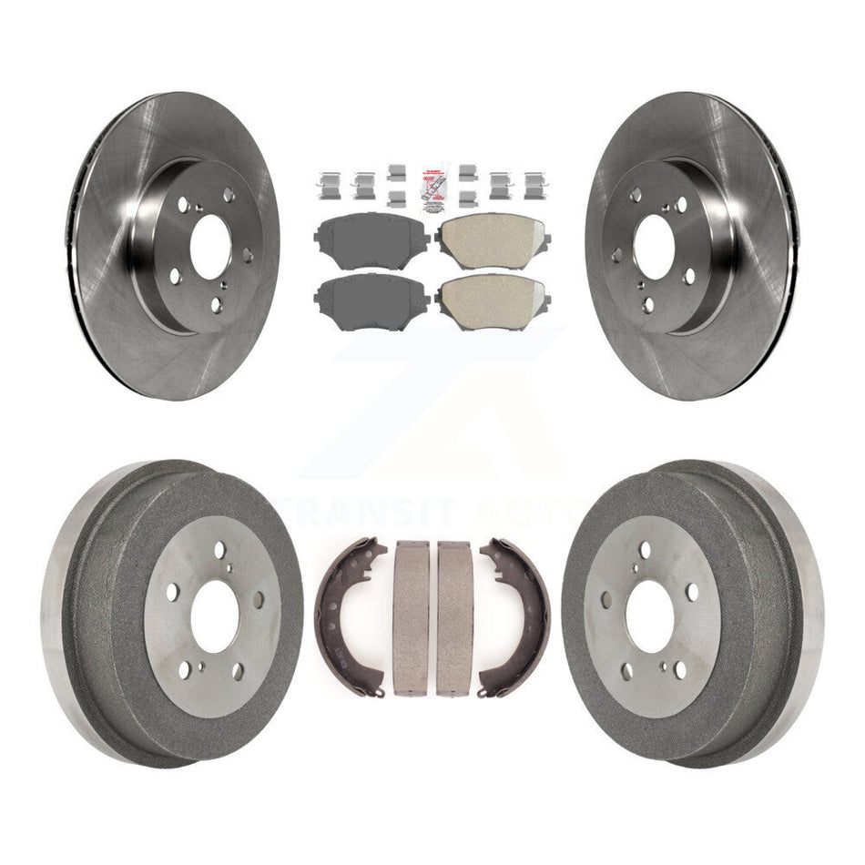 Front Rear Brake Rotors Ceramic Pad & Drum Kit For Toyota RAV4 BATTERY EV (EV BEV) engine K8A-105971