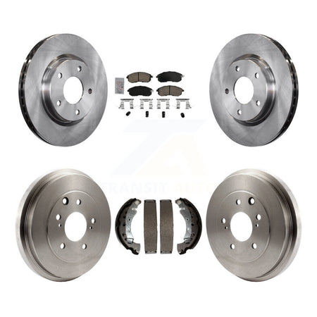 Front Rear Disc Brake Rotors Ceramic Pads And Drum Kit For Nissan Sentra K8A-105986