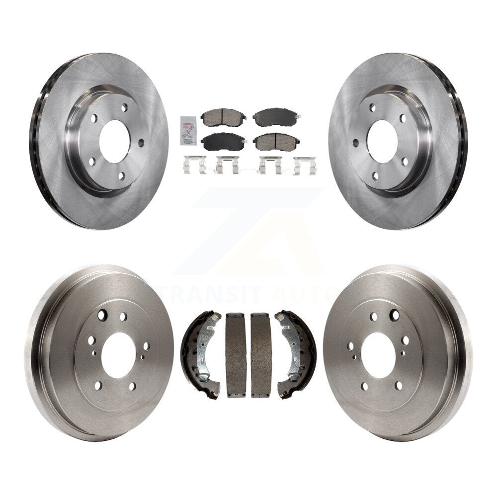 Front Rear Disc Brake Rotors Ceramic Pads And Drum Kit For Nissan Sentra K8A-105987