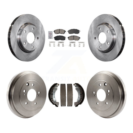 Front Rear Disc Brake Rotors Ceramic Pads And Drum Kit For Nissan Sentra K8A-105987