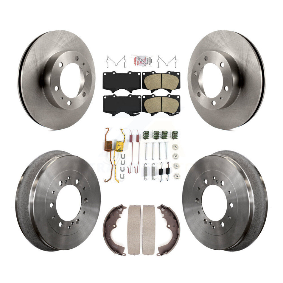 Front Rear Disc Brake Rotors Ceramic Pads And Drum Kit (7Pc) For Toyota Tacoma K8A-106024