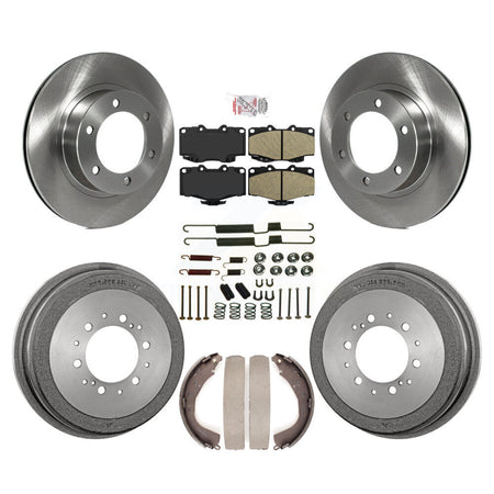 Front Rear Disc Brake Rotors Ceramic Pads And Drum Kit (7Pc) For Toyota 4Runner K8A-106059