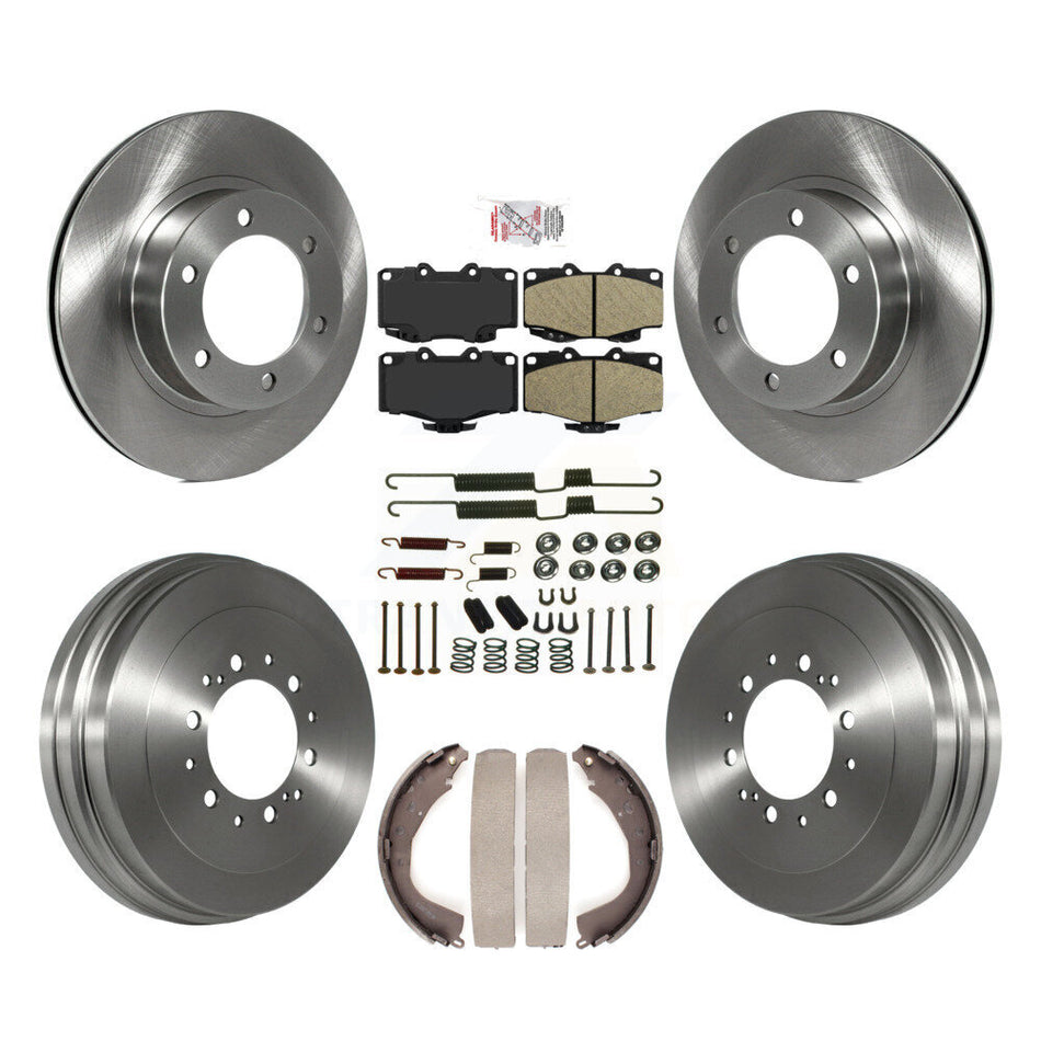 Front Rear Disc Brake Rotors Ceramic Pads And Drum Kit (7Pc) For Toyota 4Runner K8A-106061
