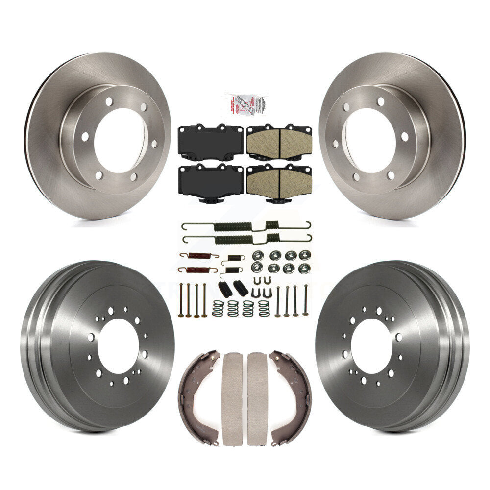 Front Rear Disc Brake Rotors Ceramic Pads And Drum Kit (7Pc) For Toyota 4Runner K8A-106062
