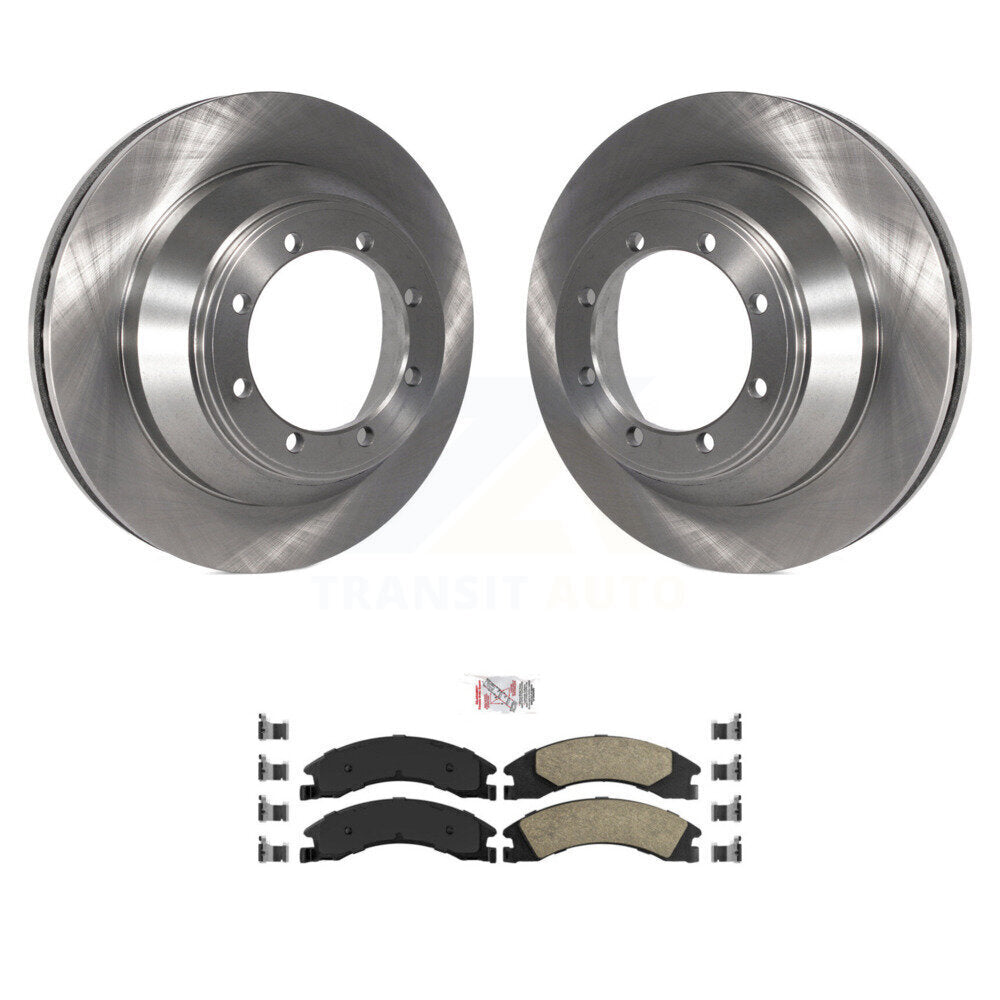 Rear Disc Brake Rotor & Ceramic Pad Kit For 2009-2010 Ford E-450 Super Duty DIESEL engine K8A-106069