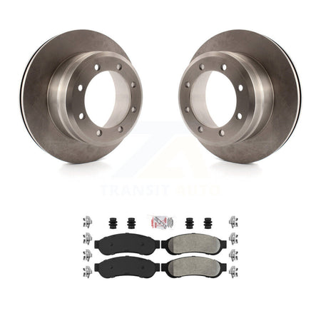 Rear Brake Rotors & Semi-Metallic Pad Kit For Ford F-350 Super Duty With Dual Wheels K8A-106072