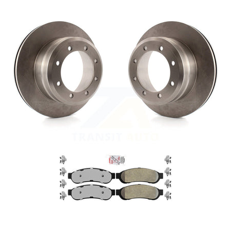 Rear Brake Rotors & Semi-Metallic Pad Kit For Ford F-350 Super Duty With Dual Wheels K8A-106073