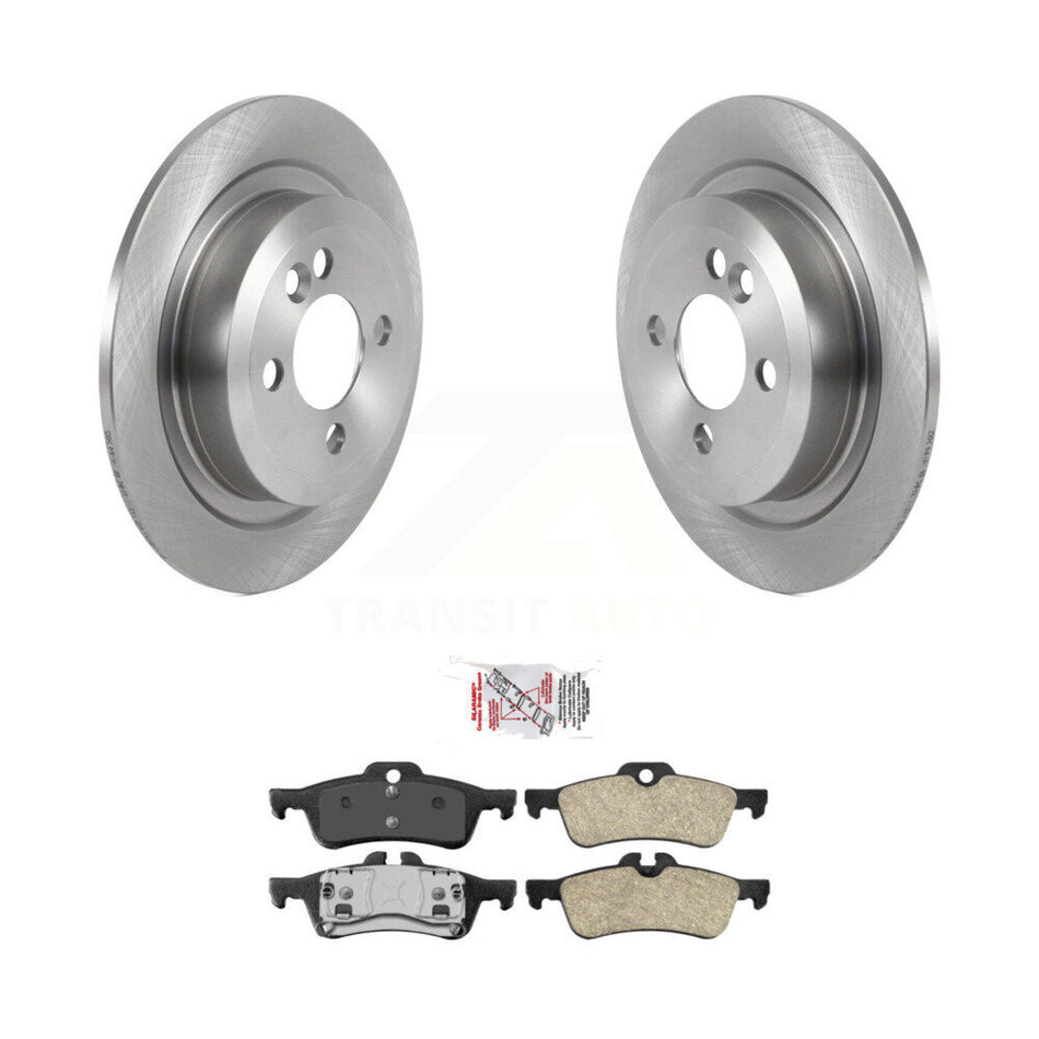 Rear Brake Rotor Ceramic Pad Kit For 2007-2008 Mini Cooper With 280mm Diameter K8A-106074