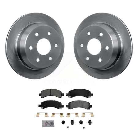 Rear Disc Brake Rotors & Semi-Metallic Pad Kit For 2002 Chevrolet Avalanche 1500 Suburban K8A-106076