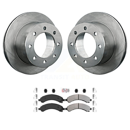 Rear Brake Rotors & Semi-Metallic Pad Kit For 2003-2008 Chevrolet Express 3500 GMC Savana K8A-106078