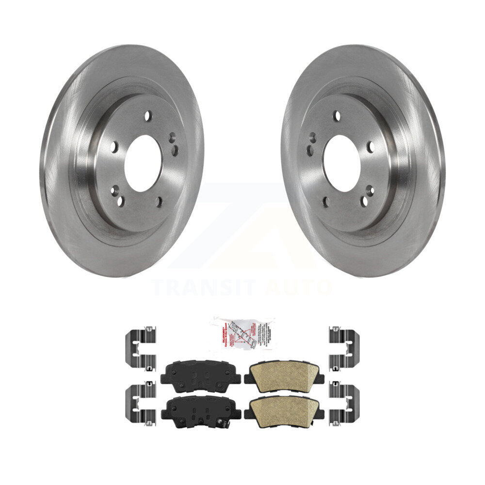 Rear Brake Rotor & Ceramic Pad Kit For 22-23 Hyundai Kona AWD With Electric Parking K8A-106081