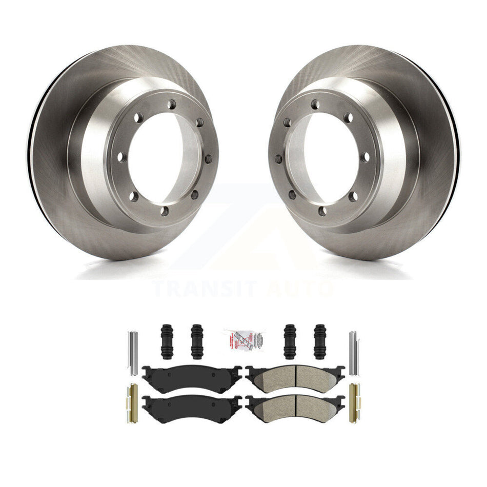 Rear Brake Rotor Semi-Metallic Pad Kit For Ford E-350 Super Duty Econoline F-150 Heritage K8A-106085