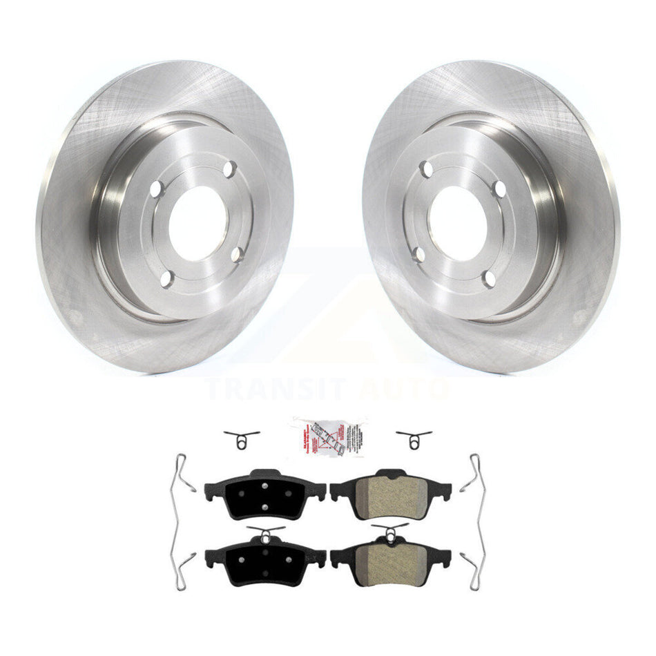Rear Disc Brake Rotors And Semi-Metallic Pads Kit For 2018-2022 Ford EcoSport AWD K8A-106089