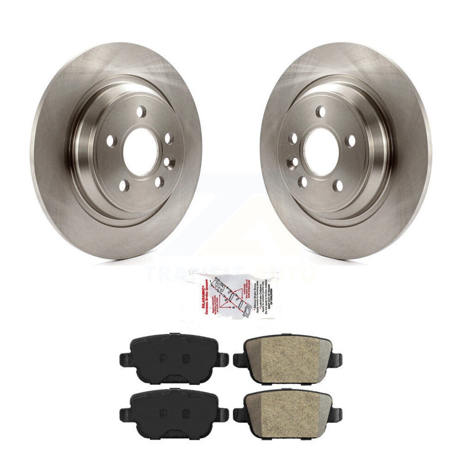 Rear Brake Rotors & Semi-Metallic Pad Kit For 08-11 Volvo S80 With Electric Parking K8A-106100