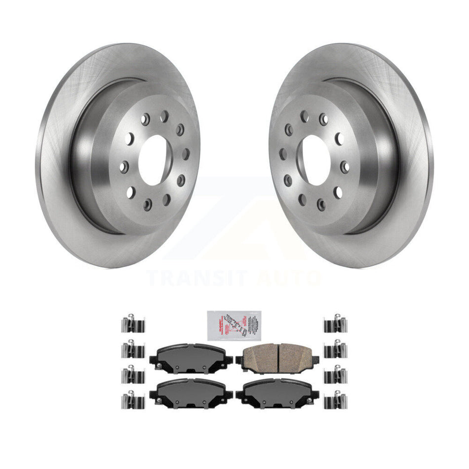 Rear Disc Brake Rotors And Ceramic Pads Kit For 2018-2020 Jeep Wrangler Sport K8A-106101
