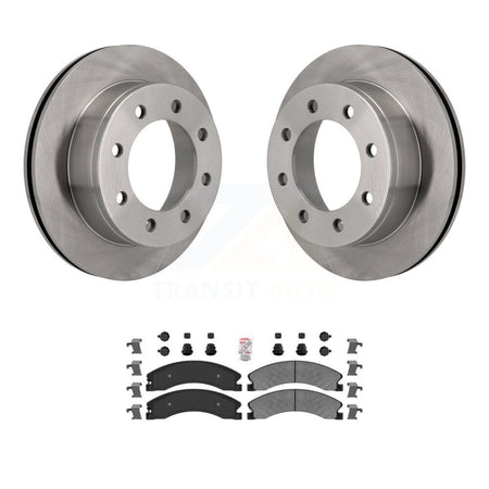 Rear Brake Rotors & Semi-Metallic Pad Kit For Chevrolet Express 4500 3.20" Overall Height K8A-106113