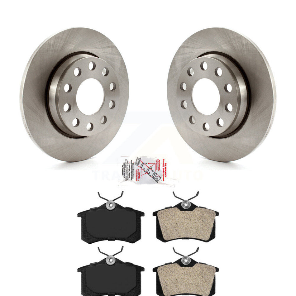 Rear Brake Rotor Semi-Metallic Pad Kit For Audi A4 Quattro With 255mm Diameter K8A-106128