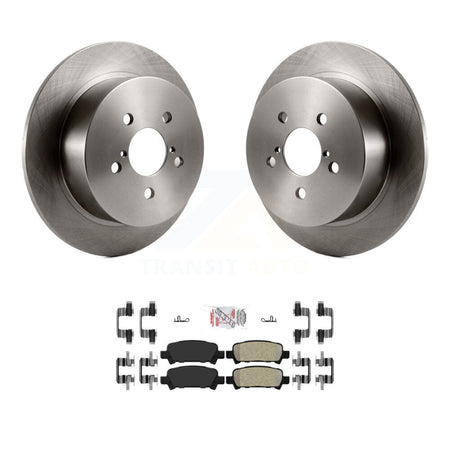 Rear Brake Rotors & Semi-Metallic Pad Kit For 08-09 Subaru Legacy With 17" Factory Wheels K8A-106158